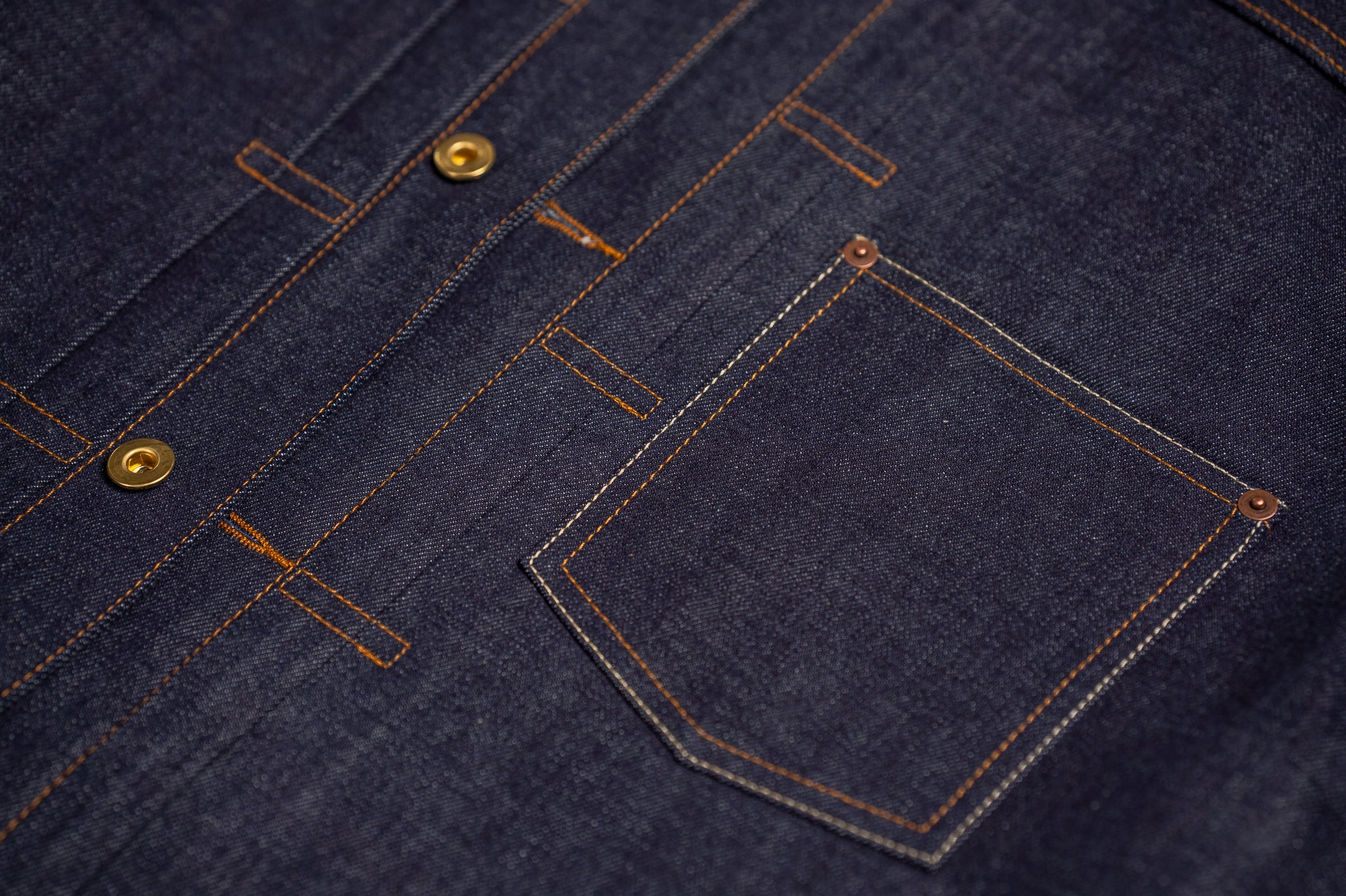 Stride 14.5 oz Double Dip Indigo Selvedge Denim