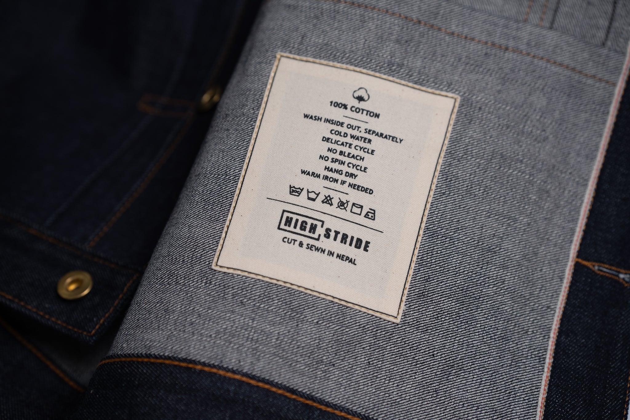 Stride 14.5 oz Double Dip Indigo Selvedge Denim