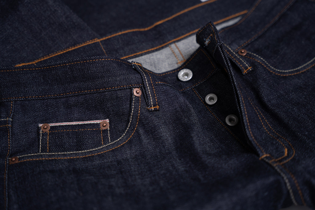 The Icon 14.5 Oz Double Dip Indigo Selvedge. Relaxed Wide Fit