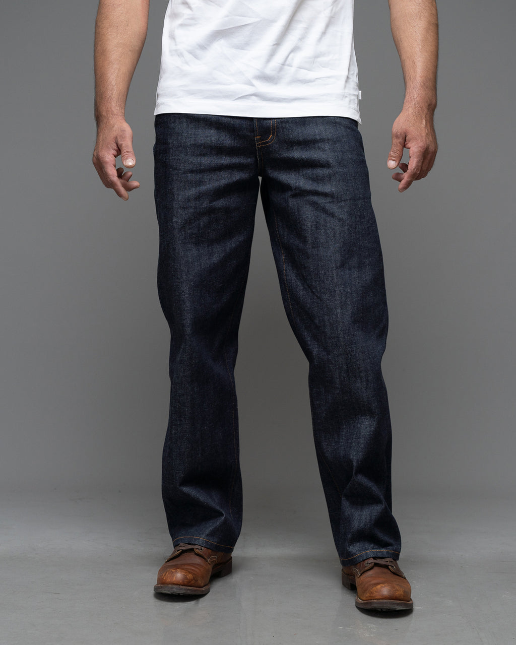 The Icon 14.5 Oz Double Dip Indigo Selvedge. Relaxed Wide Fit