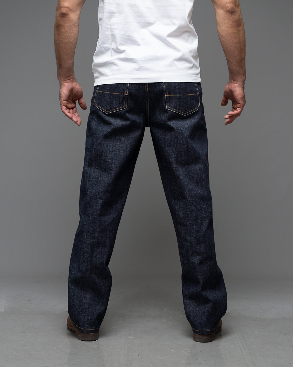 The Icon 14.5 Oz Double Dip Indigo Selvedge. Relaxed Wide Fit