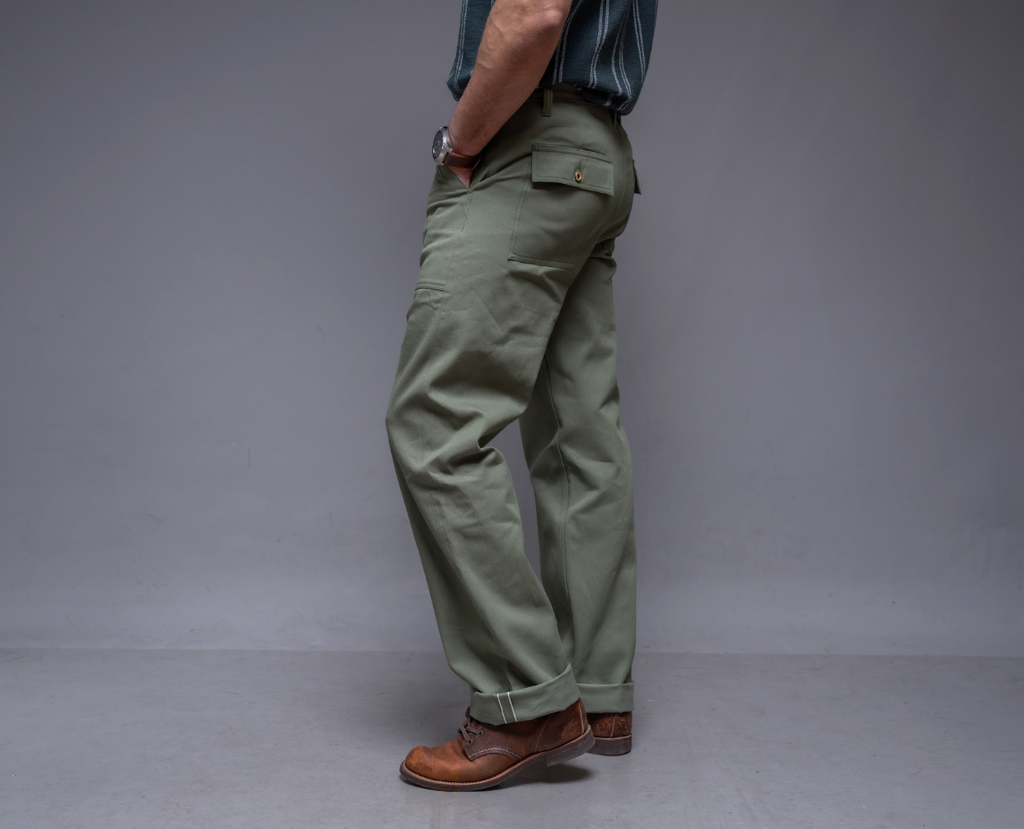 Green Selvedge Fatigue 9.29 Oz