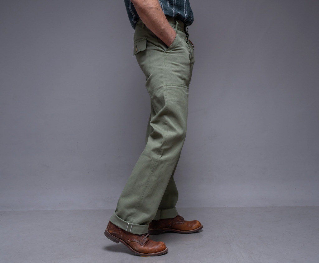 Green Selvedge Fatigue 9.29 Oz